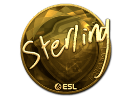 Sticker | sterling (Gold) | Katowice 2019