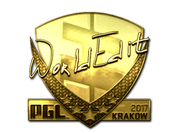 Sticker | WorldEdit (Gold) | Krakow 2017