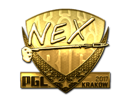 Sticker | nex (Gold) | Krakow 2017