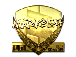 Sticker | markeloff (Gold) | Krakow 2017