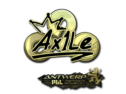 Sticker | Ax1Le (Gold) | Antwerp 2022