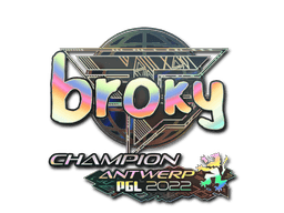 Sticker | broky (Holo, Champion) | Antwerp 2022