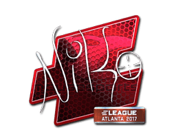 Sticker | NiKo (Foil) | Atlanta 2017