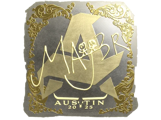 Sticker | MAJ3R (Gold) | Austin 2025