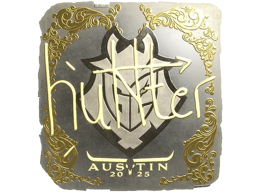Sticker | huNter- (Gold) | Austin 2025