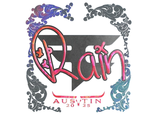 Sticker | rain (Holo) | Austin 2025