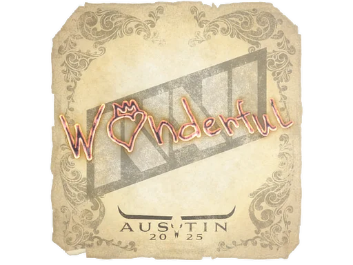 Sticker | w0nderful | Austin 2025