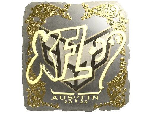 Sticker | xfl0ud (Gold) | Austin 2025