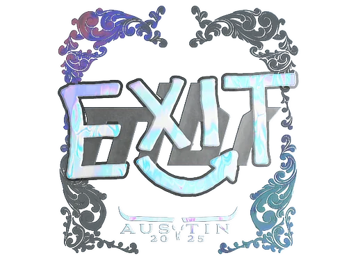 Sticker | exit (Holo) | Austin 2025