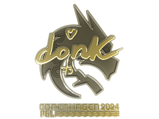 Sticker | donk (Gold) | Copenhagen 2024