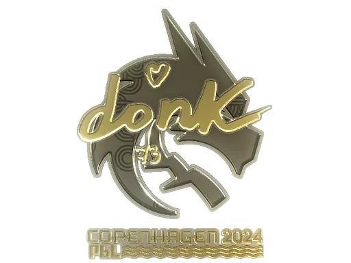Sticker | donk (Gold) | Copenhagen 2024
