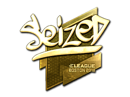 Sticker | seized (Gold) | Boston 2018