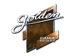 Sticker | Golden (Foil) | Boston 2018