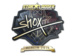 Sticker | shox (Gold) | Berlin 2019