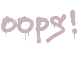 Sealed Graffiti | Oops