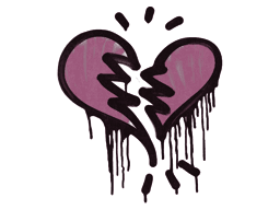 Sealed Graffiti | Broken Heart