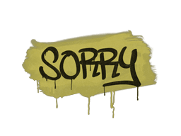 Sealed Graffiti | Sorry