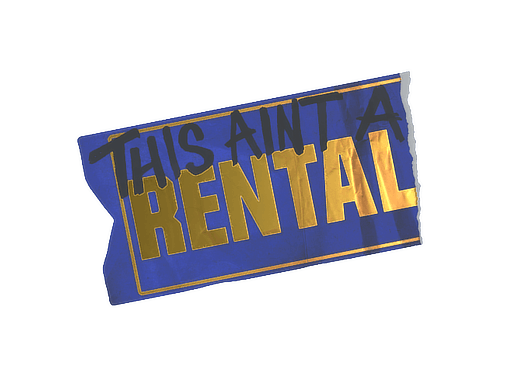 Sticker | Ain't A Rental (Foil)