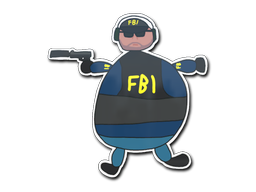 Sticker | Poorly Drawn FBI