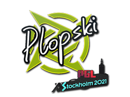 Sticker | Plopski | Stockholm 2021