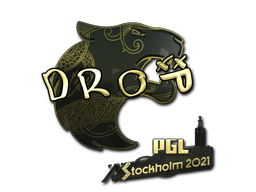 Sticker | drop (Gold) | Stockholm 2021