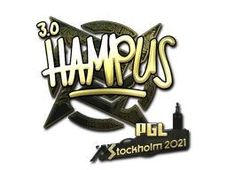 Sticker | hampus (Gold) | Stockholm 2021