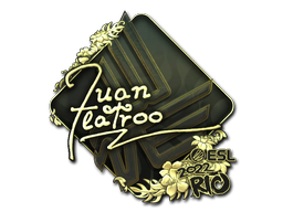 Sticker | juanflatroo (Gold) | Rio 2022