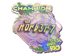 Sticker | n0rb3r7 (Holo, Champion) | Rio 2022