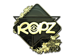 Sticker | ropz (Gold) | Rio 2022