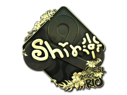 Sticker | sh1ro (Gold) | Rio 2022
