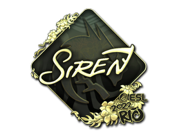 Sticker | S1ren (Gold) | Rio 2022