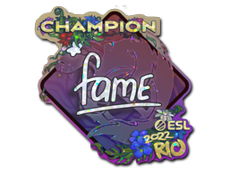 Sticker | fame (Glitter, Champion) | Rio 2022