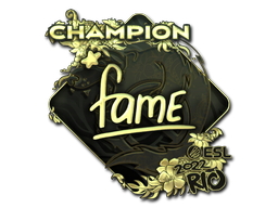 Sticker | fame (Gold, Champion) | Rio 2022