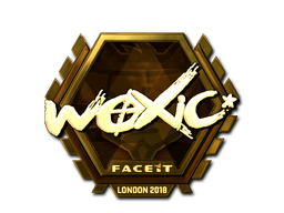Sticker | woxic (Gold) | London 2018