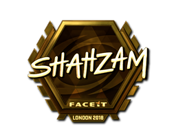 Sticker | ShahZaM (Gold) | London 2018