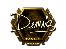 Sticker | dennis (Gold) | London 2018