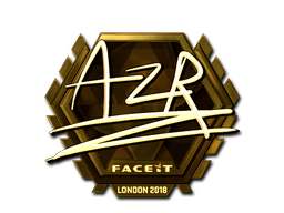 Sticker | AZR (Gold) | London 2018