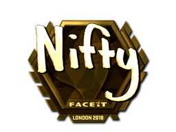 Sticker | Nifty (Gold) | London 2018
