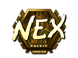 Sticker | nex (Gold) | London 2018