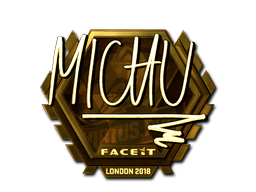 Sticker | MICHU (Gold) | London 2018