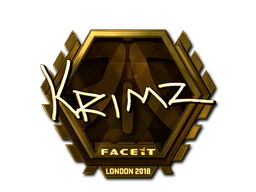 Sticker | KRIMZ (Gold) | London 2018