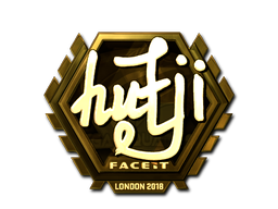 Sticker | hutji (Gold) | London 2018