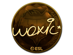Sticker | woxic (Gold) | Katowice 2019