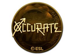 Sticker | xccurate (Gold) | Katowice 2019