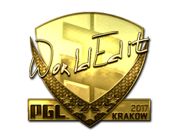 Sticker | WorldEdit (Gold) | Krakow 2017