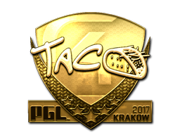 Sticker | TACO (Gold) | Krakow 2017