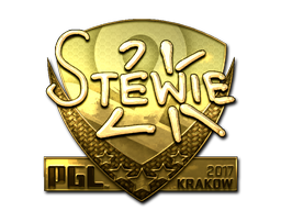 Sticker | Stewie2K (Gold) | Krakow 2017