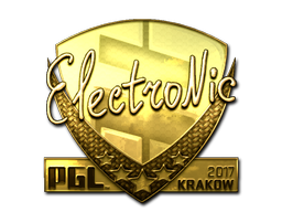 Sticker | electronic (Gold) | Krakow 2017