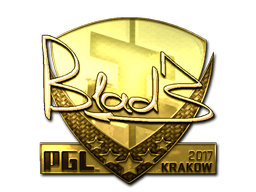 Sticker | B1ad3 (Gold) | Krakow 2017