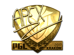 Sticker | apEX (Gold) | Krakow 2017